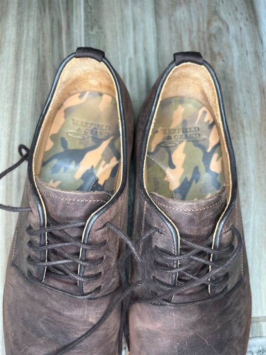 Warfield & Grand Gabeillo Leather Oxfords Shoes Brown Mens Sz 11.5